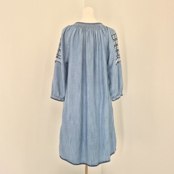 GAP denim style dress with embroidery details, size XS - Picture 4 of 8